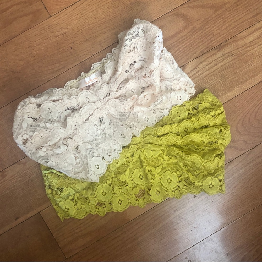 Tube top lace bandeau
